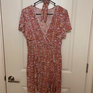 Jessica Simpson sundress and matching scrunchie